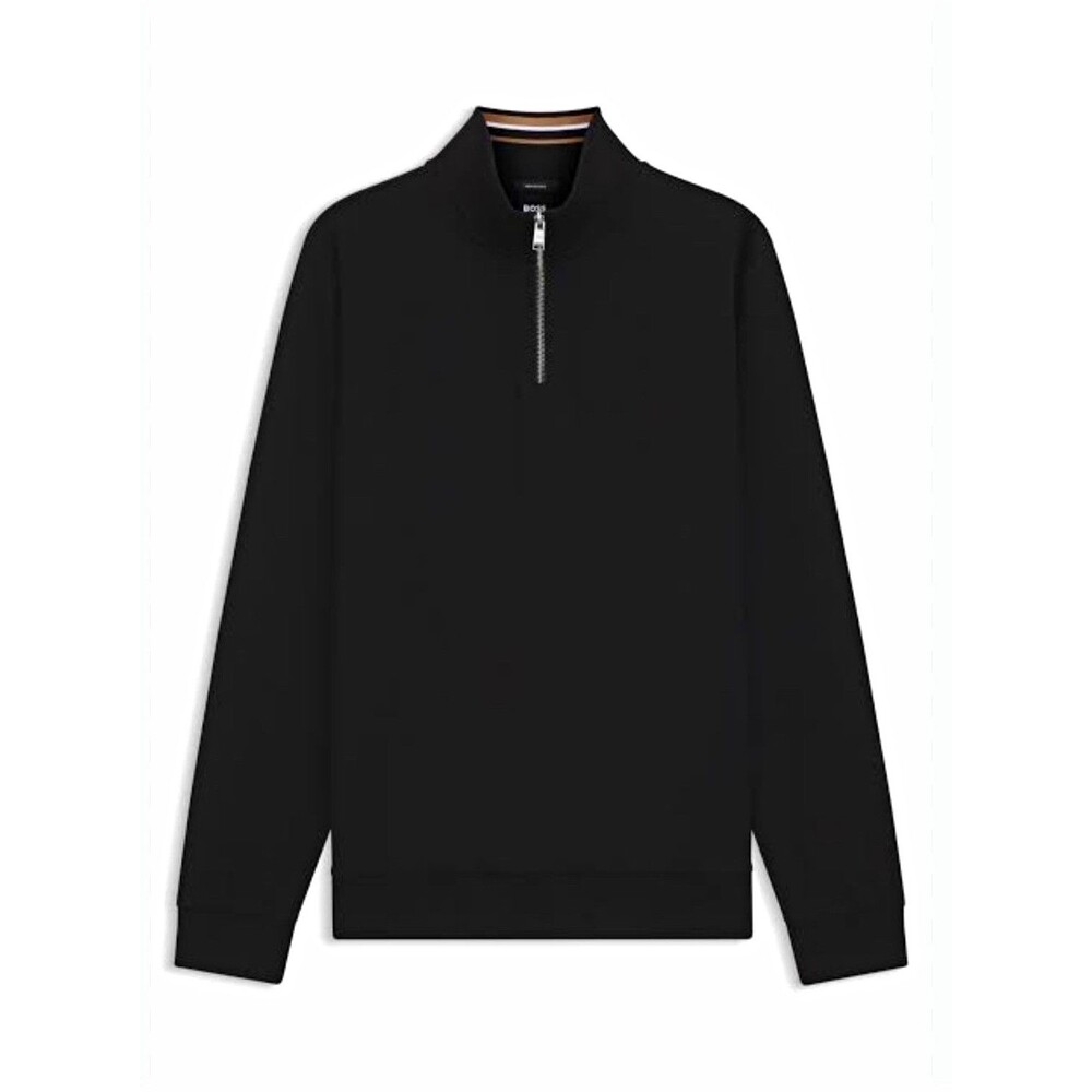 BOSS Men’s Big & Tall Black 1/2 Zip Mock Neck Sweatshirt . Size 4XT
